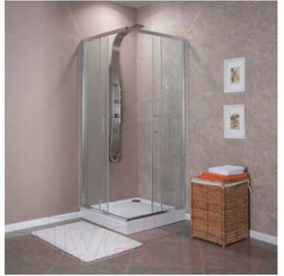 Душевой уголок Aquanet Alfa Cube 100x100 / NAA1142 (прозрачное стекло)