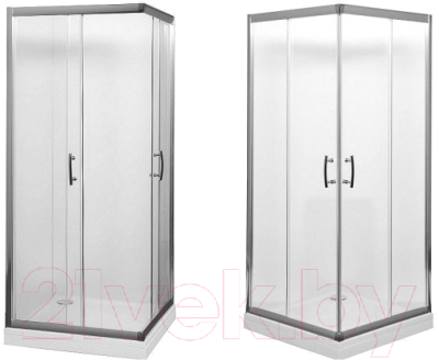 Душевой уголок Aquanet Alfa Cube 100x100 / NAA1142 (прозрачное стекло)