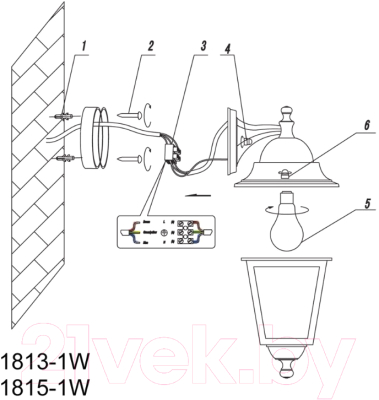 Бра уличное FAVOURITE Leon 1813-1W