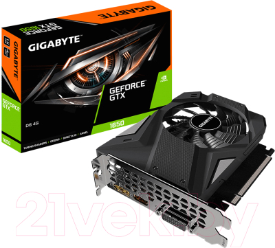 Видеокарта Gigabyte GTX 1650 D6 4G (GV-N1656D6-4GD)