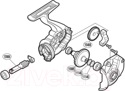 Шестерня для катушки рыболовной Shimano Drive Gear RD15985 - фото