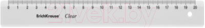Линейка Erich Krause Clear / 49499 - фото