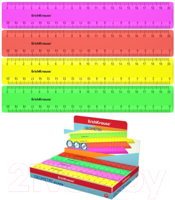 Линейка Erich Krause Neon Solid / 50574