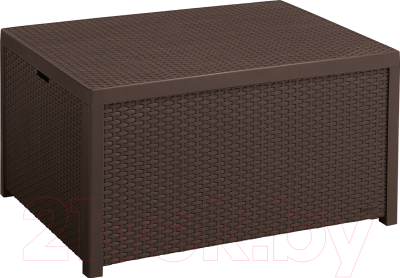 Ящик для хранения уличный Keter Arica Rattan Storage Table / 221043 - фото