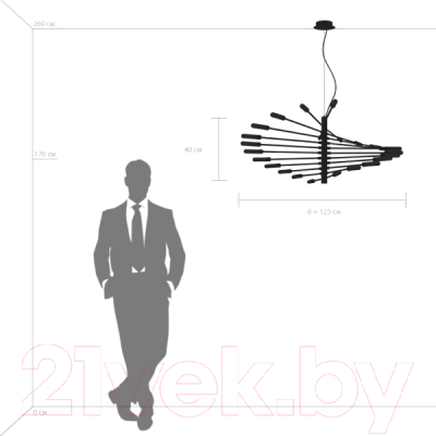 Люстра Lightstar Ragno 733247