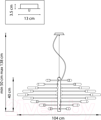 Люстра Lightstar Ragno 733187