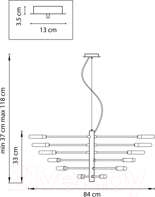 Люстра Lightstar Ragno 733127