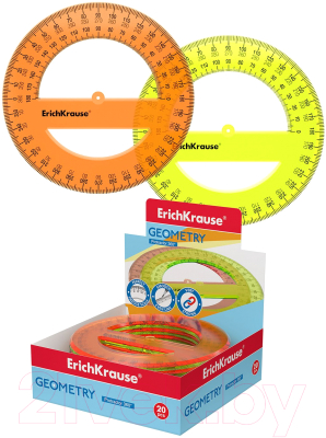 Транспортир Erich Krause Neon / 49553