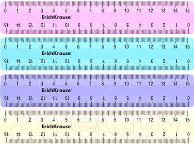 Линейка Erich Krause Pastel / 49558 - фото