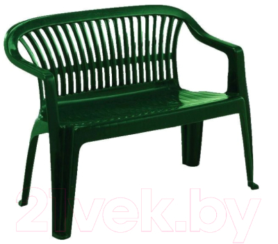 Скамья садовая Ipae Progarden Diva / DIV030VE (зеленый) - фото