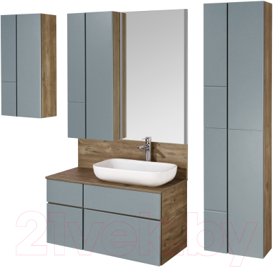 Шкаф-полупенал для ванной Акватон Мишель (1A243903MIX30)