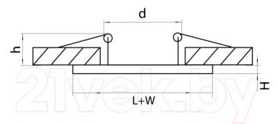 Точечный светильник Lightstar Domino D51607