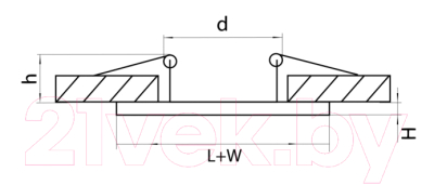 Точечный светильник Lightstar Domino D51706