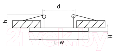 Точечный светильник Lightstar Domino D51707