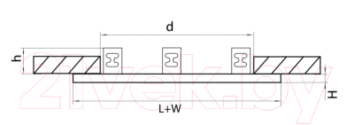 Комплект точечных светильников Lightstar Domino D536070707