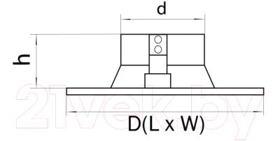 Точечный светильник Lightstar Domino D61607