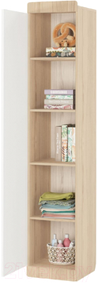 Шкаф-пенал Аквилон Кот №5.1 (туя светлая/белый)