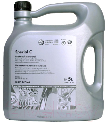 Моторное масло VAG Special C 502/505 0W30 / GR55167M4 - фото