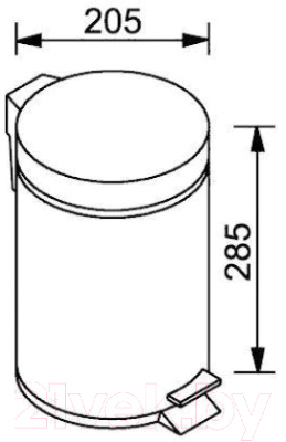 Мусорное ведро Aquanet 187082