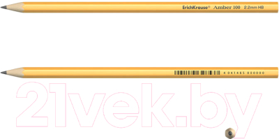 Простой карандаш Erich Krause Amber 100 HB / 45598