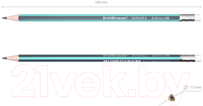 Простой карандаш Erich Krause Sonata HB / 45617