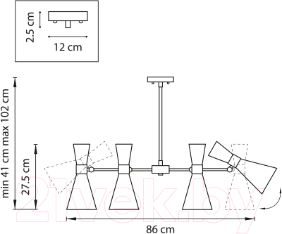 Люстра Lightstar Dumo 816081