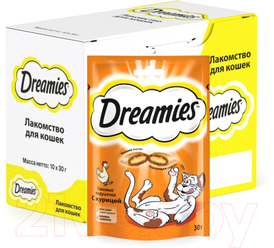 Лакомство для кошек Dreamies С курицей