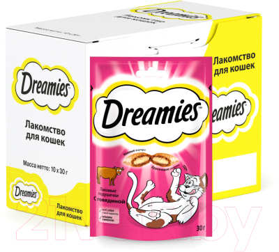 Лакомство для кошек Dreamies С говядиной