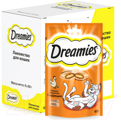 Лакомство для кошек Dreamies С курицей