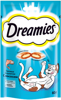 Лакомство для кошек Dreamies С лососем - фото