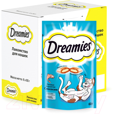 Лакомство для кошек Dreamies С лососем