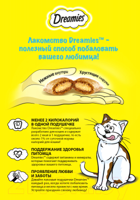 Лакомство для кошек Dreamies С лососем