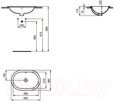 Умывальник Ideal Standard Connect E504701