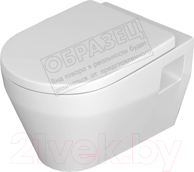 Унитаз подвесной Керамин Бари (с сиденьем Slim микролифт) - фото