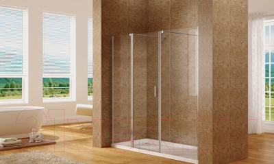 Душевая стенка Aquanet Cinetic 80 / AE12-F-80H190U-CT (прозрачное стекло)