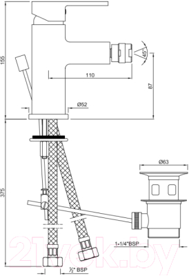 Смеситель Jaquar Fusion FUS-CHR-29213B