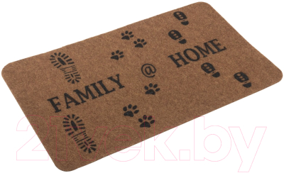 Коврик грязезащитный SunStep Familia Следы 45x75 / 37-914