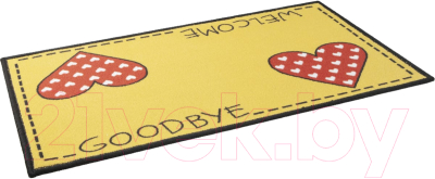 Коврик грязезащитный SunStep Fresh Сердечки 45x75 / 35-107