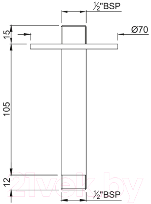 Душевой кронштейн Jaquar SHA-CHR-475L100