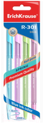 Набор шариковых ручек Erich Krause R-301 Spring Stick / 33643 - фото
