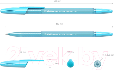 Набор шариковых ручек Erich Krause R-301 Spring Stick / 33643