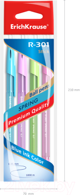 Набор шариковых ручек Erich Krause R-301 Spring Stick / 33643