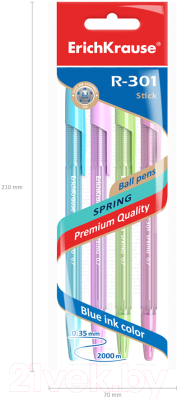 Набор шариковых ручек Erich Krause R-301 Spring Stick / 33643