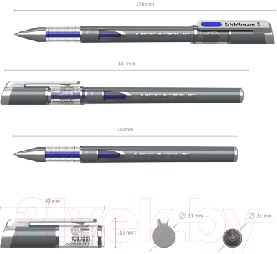 Ручка гелевая Erich Krause Megapolis Gel / 17751