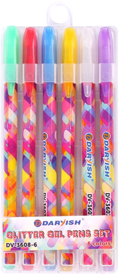Набор гелевых ручек Darvish DV-3608-6 - фото