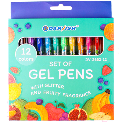 Набор гелевых ручек Darvish DV-3652-12 - фото