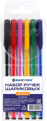 Набор шариковых ручек Darvish DV-2506-6 - фото