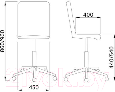 Кресло офисное Седия Fiji (жёлтый JH09-13/хром)