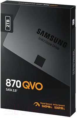 SSD диск Samsung 870 QVO 2TB (MZ-77Q2T0BW)