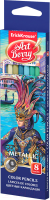 Набор цветных карандашей Erich Krause Metallic / 39425 - фото